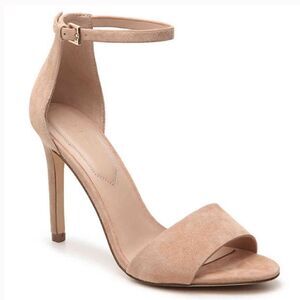 ✅ (free) Aldo tan suede high heel sandals